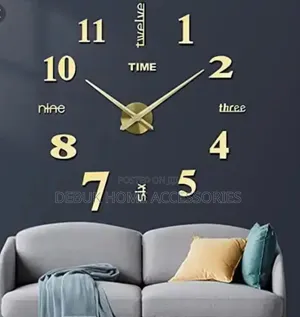Diy 3d Wall Clock (120cm)