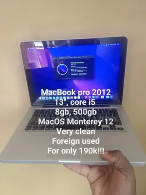 Laptop Apple MacBook Pro 2012 8GB Intel Core I5 HDD 500GB