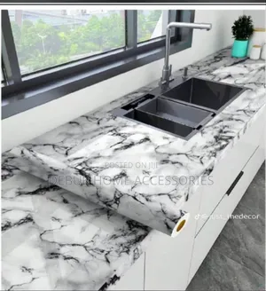 Black and White Marble Stickers