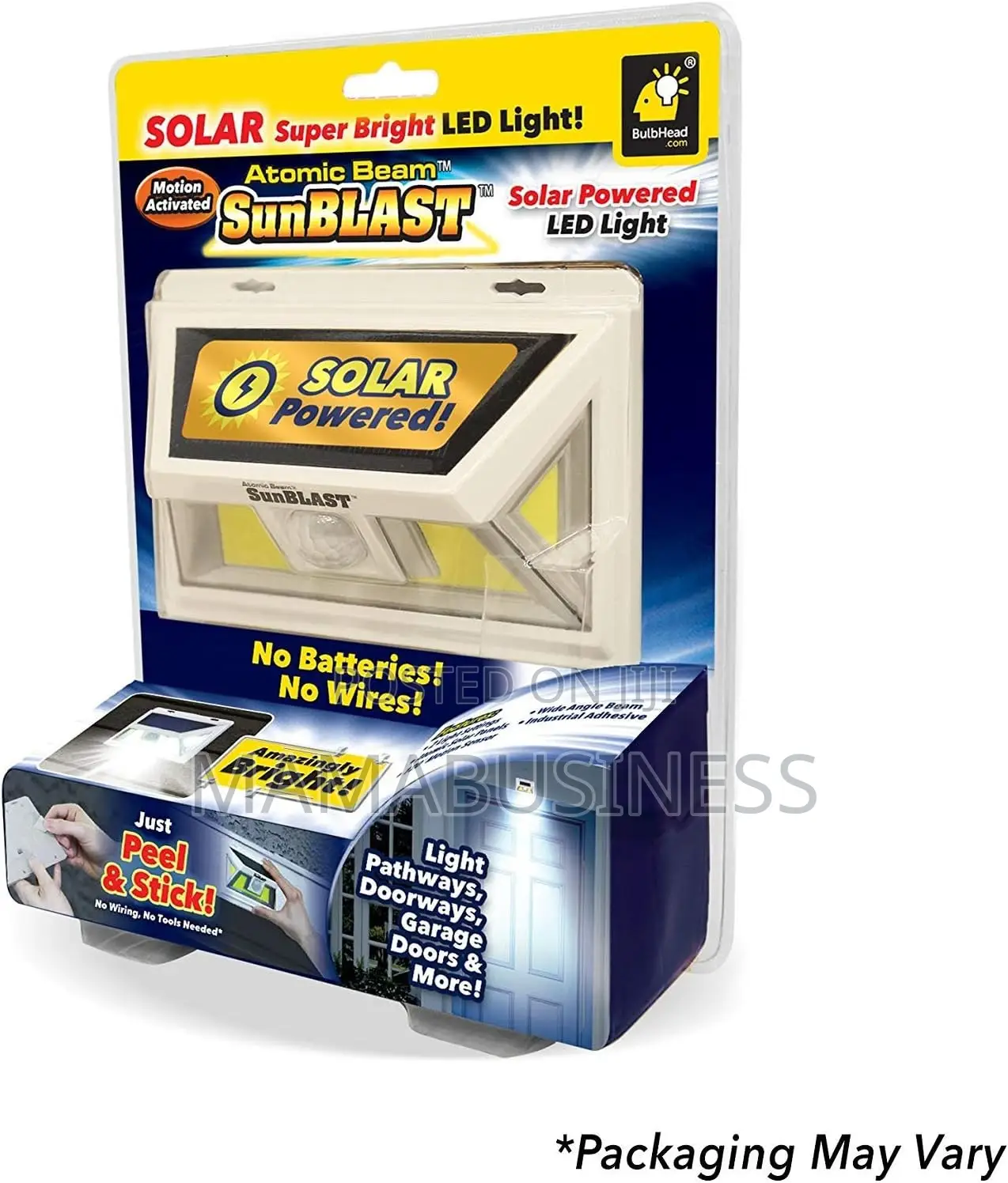 Solar Powered Atomic Beam Sun Blast Motion Sensor Light