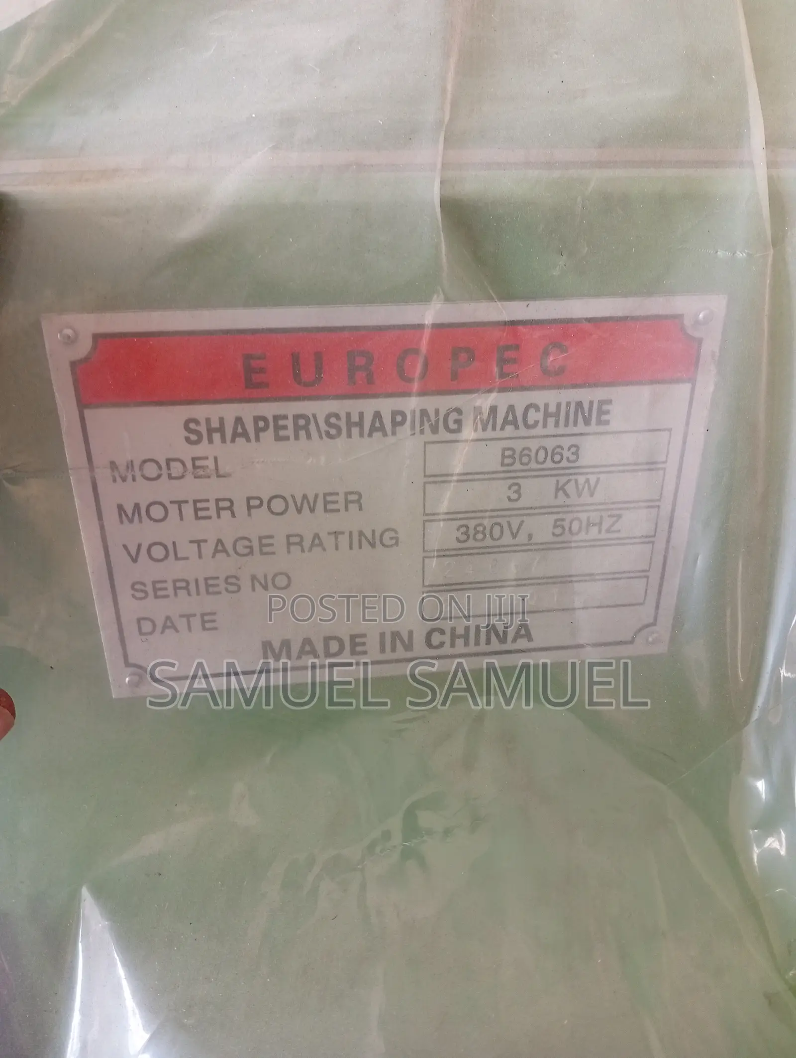 Metal Shaping Machine Model(B6063)