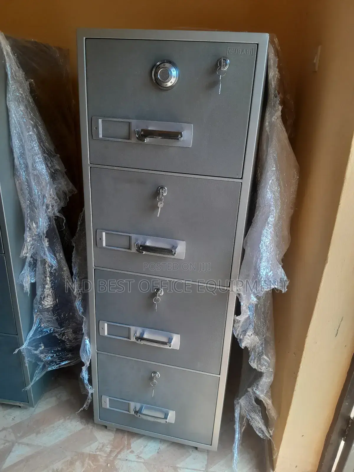 FOUR Drawings Fireproof Safe Cabinets