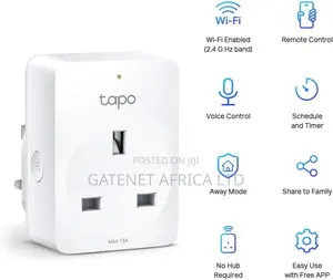 Tplink Tapo Smart Plug Wi-Fi Outlet Smart Home Device