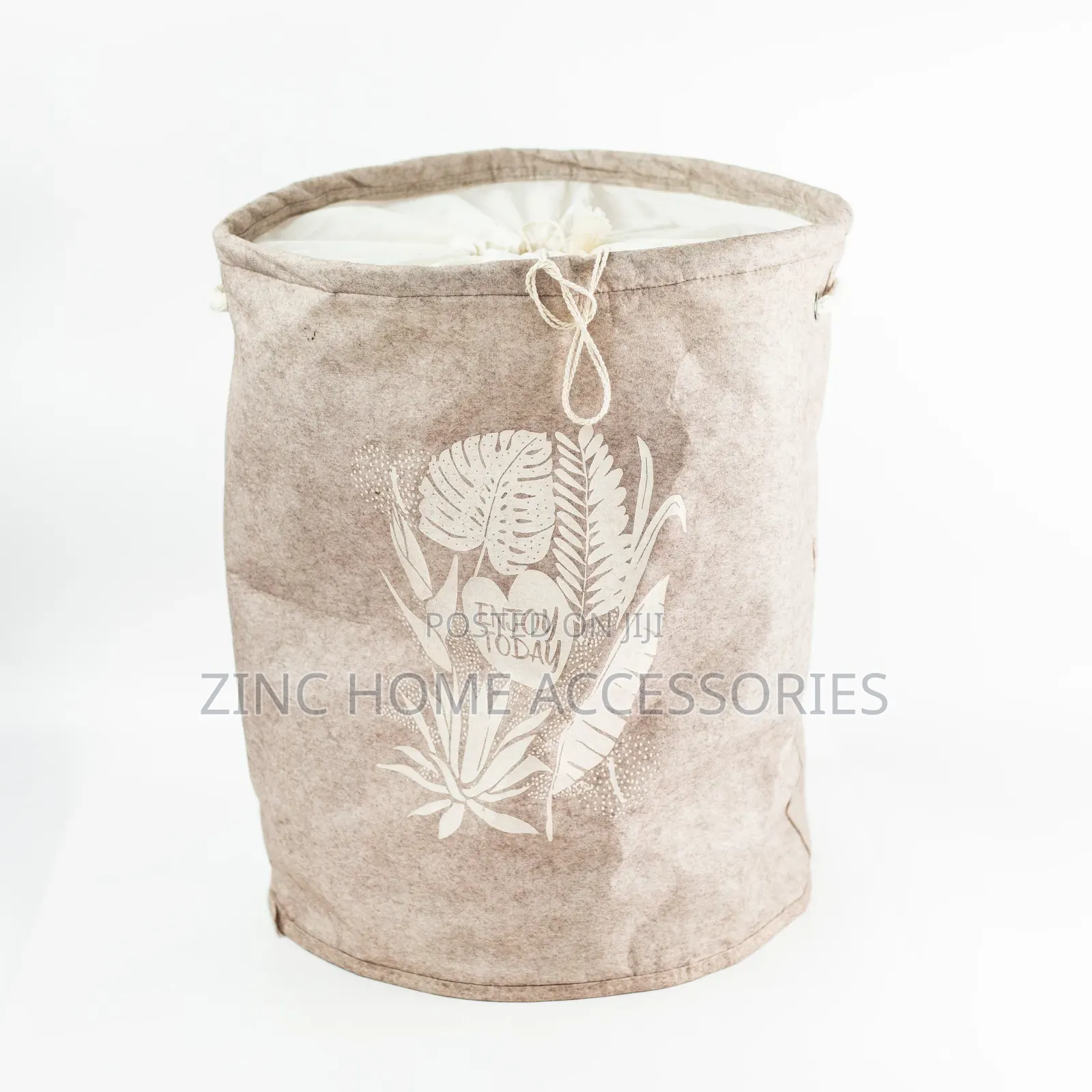 Alas Round Draw String Storage Box