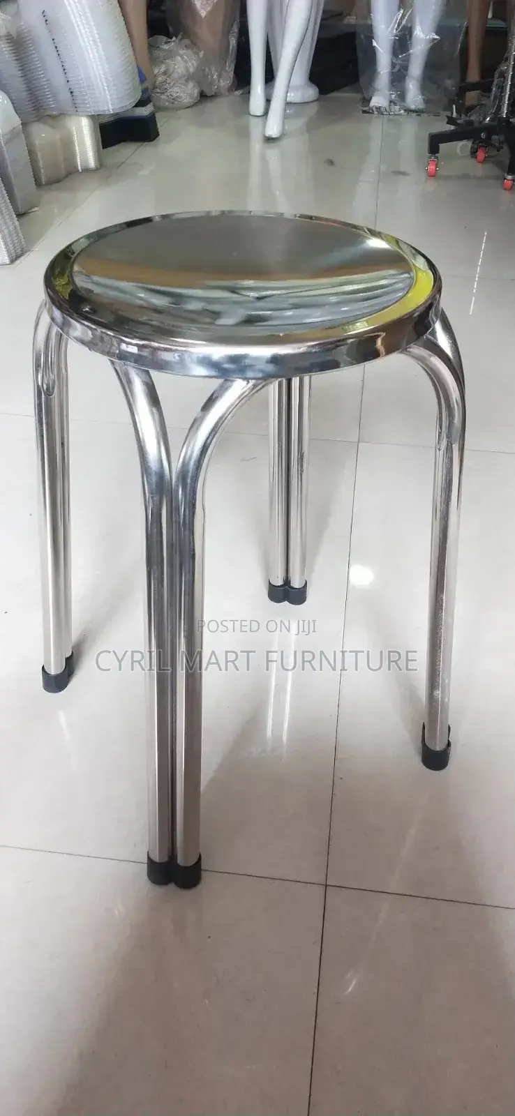 Stenless Round Side Stool