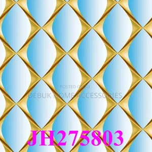 Gold on Blue 3d Wallpaper