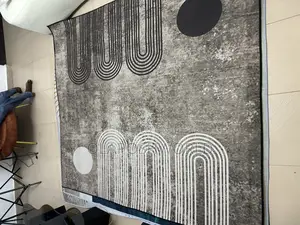 3D Velvet Center Rug