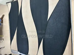 Layered Designed Velvet Center Rug