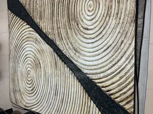 Woodish Designed Velvet Center Rug