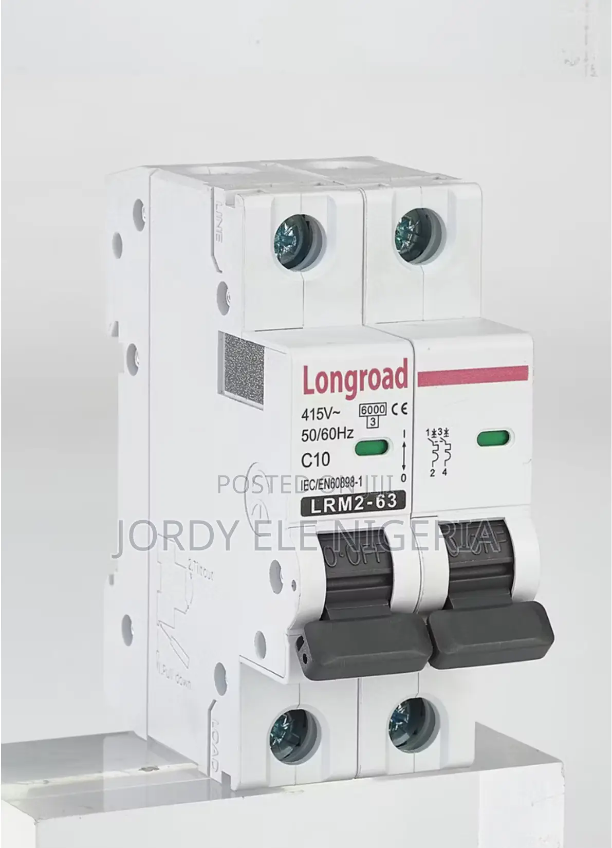2pole MCB Circuit Breaker 63A 100A