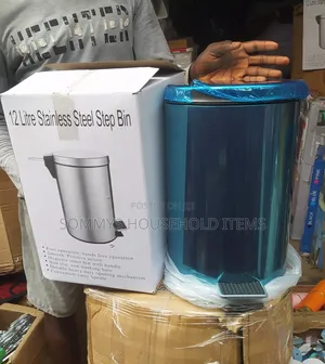 12L Stainless Steel Pedal Dust Bin
