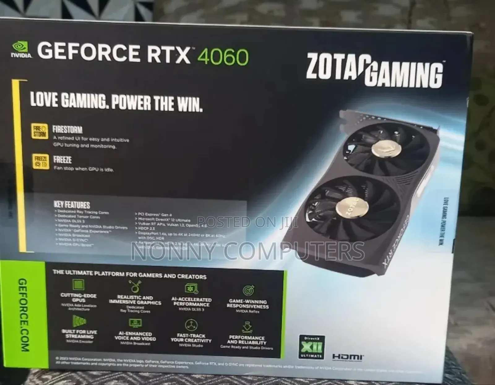 Zotac Gaming 4060 Geforce RTX Graphics