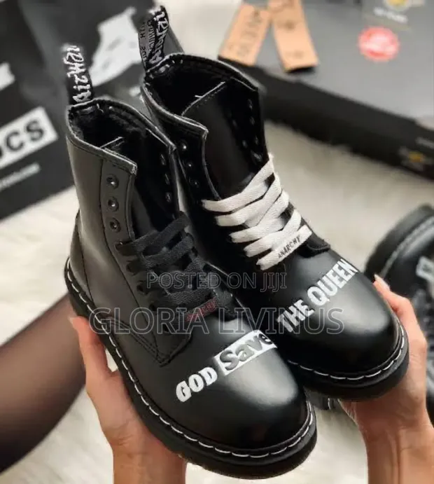 God Save the Queen Dr. Martens Boots in Ojo - Shoes, Gloria  