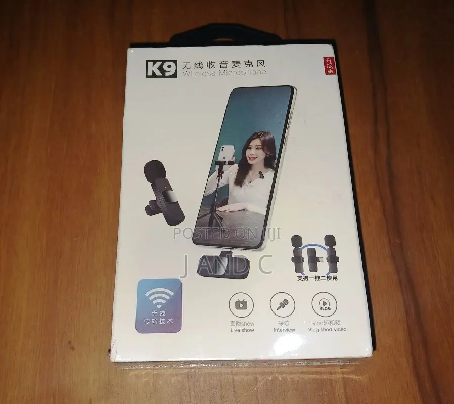 Double Wireless Microphone With iPhone Type C Receiver