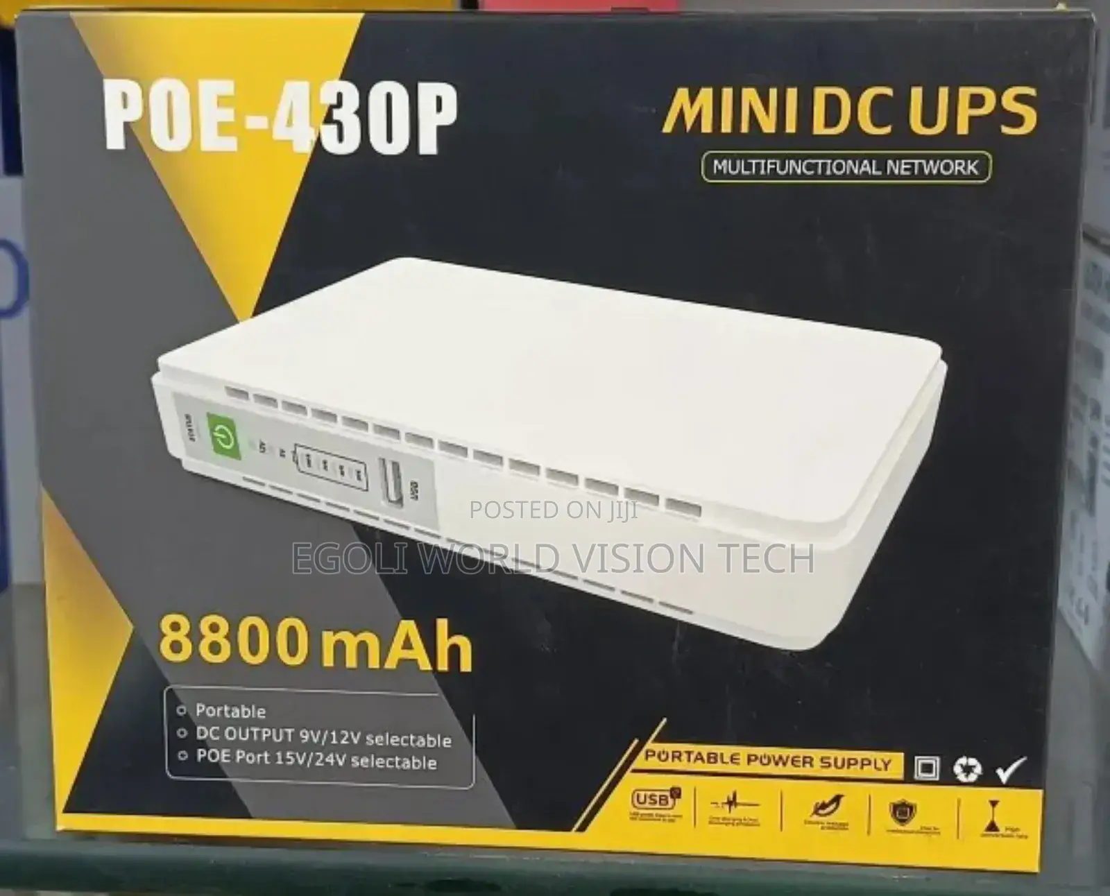 POE-430P Mini DC UPS 8800mah Portable Power Supply