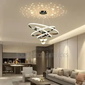 Led Chandelier With Star Reflexion