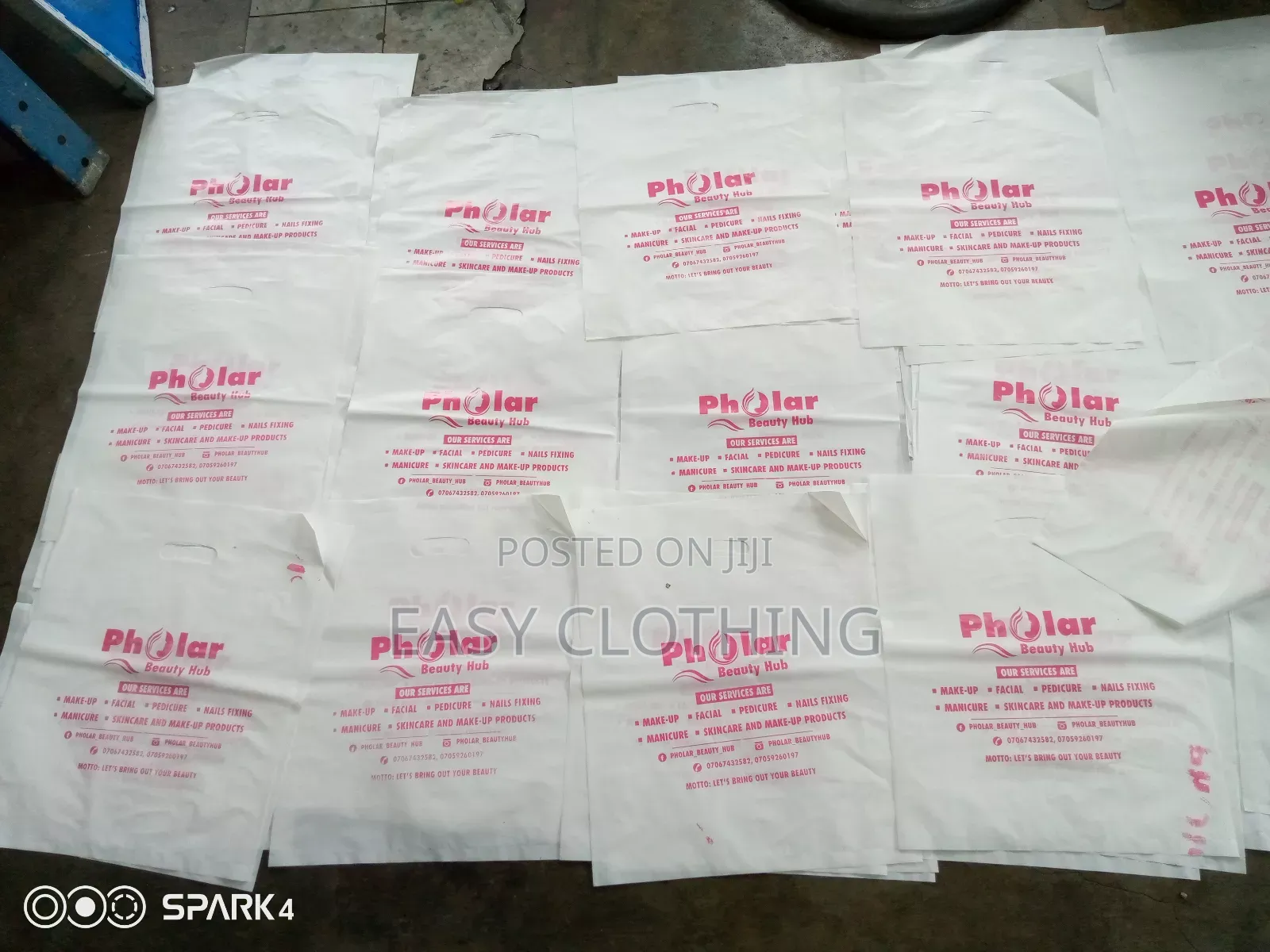 Quality Nylon With Everlasting Screen Printing. 100 Pieces