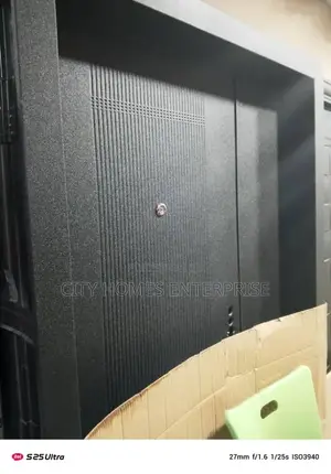 1200mmx2100mm Affordable Security Black Steel Black Doors