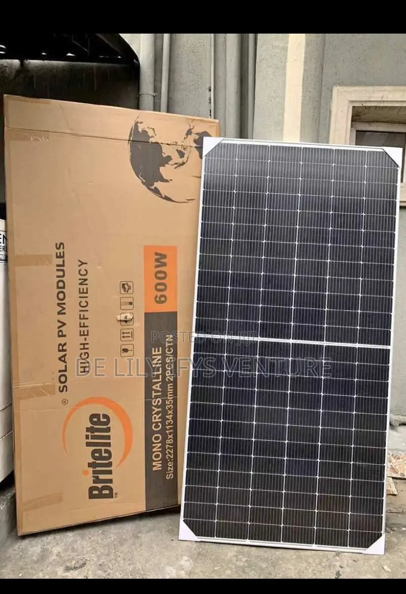 Britelite Solar Panel 600w Half Cut