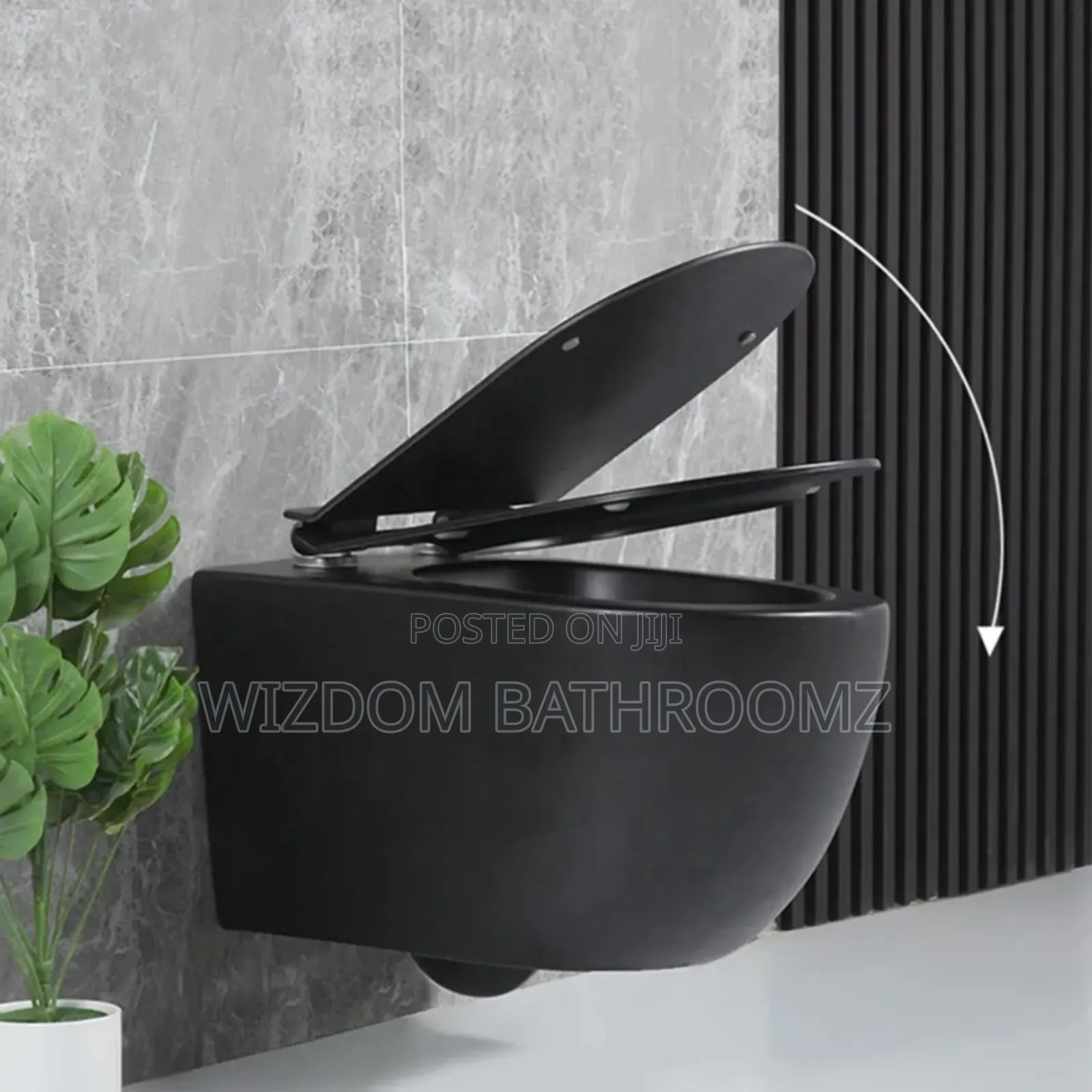 Black Concealed Wc