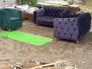Dark Gray Velvet Couch 7 Sitter