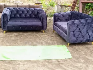 Dark Gray Velvet Couch 7 Sitter