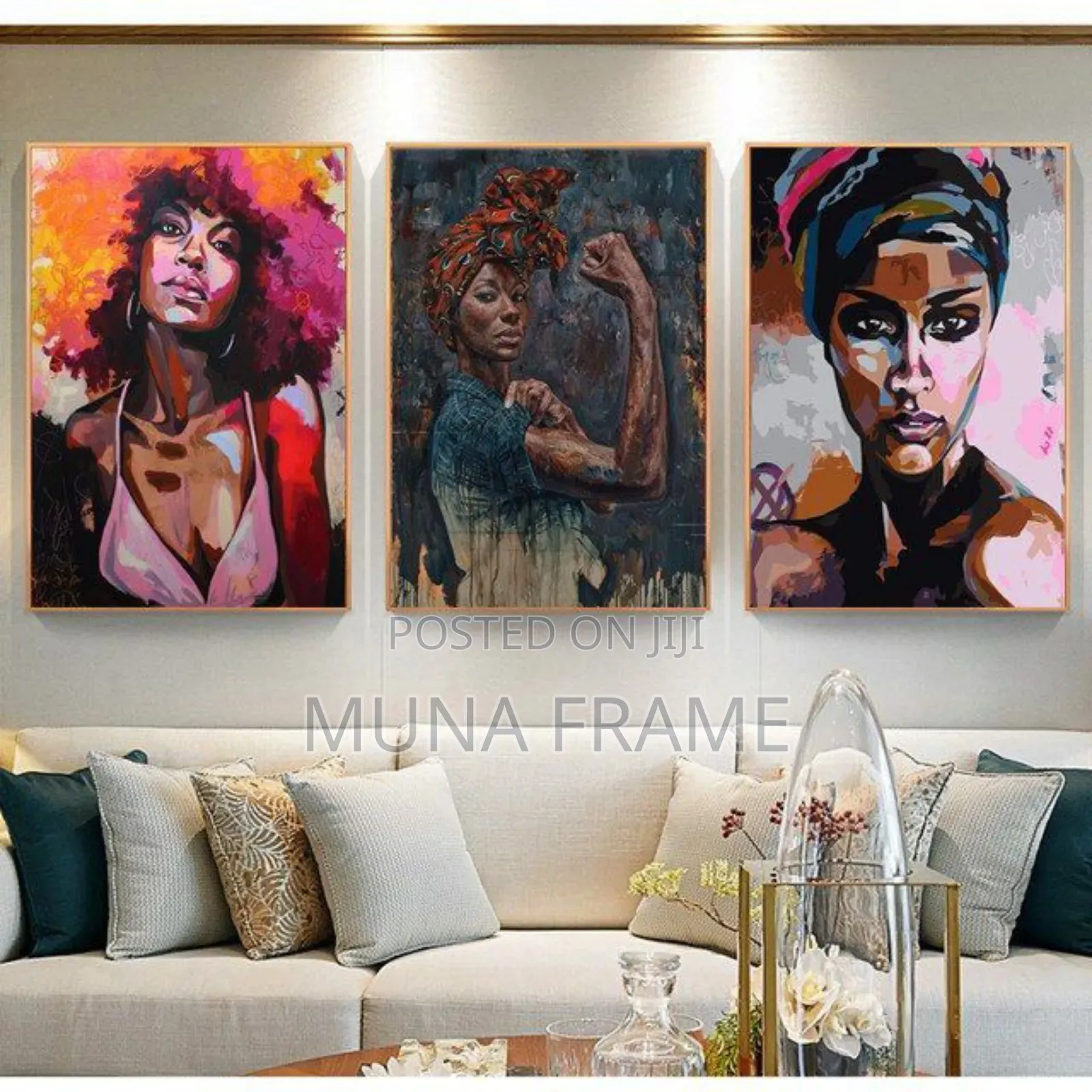 Black White African Nude Woman Graffiti