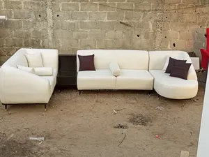 Modern U Shape Cream Color Couch