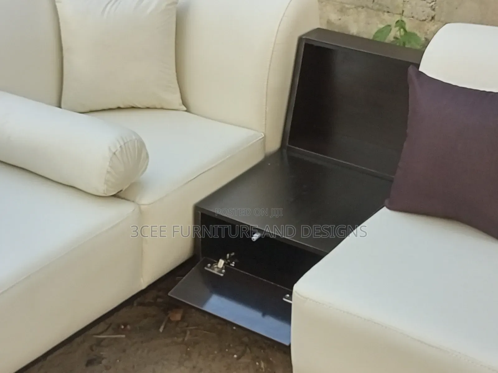 Modern U Shape Cream Color Couch