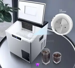 32 Cubes Table Top Ice Cube Maker With Ice Crusher(32 Cubes)