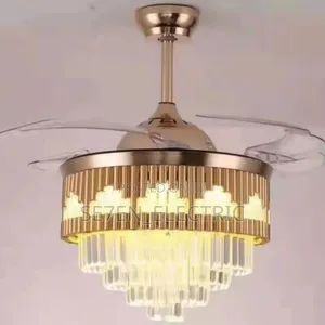 Chandelier Fan Light Crystal