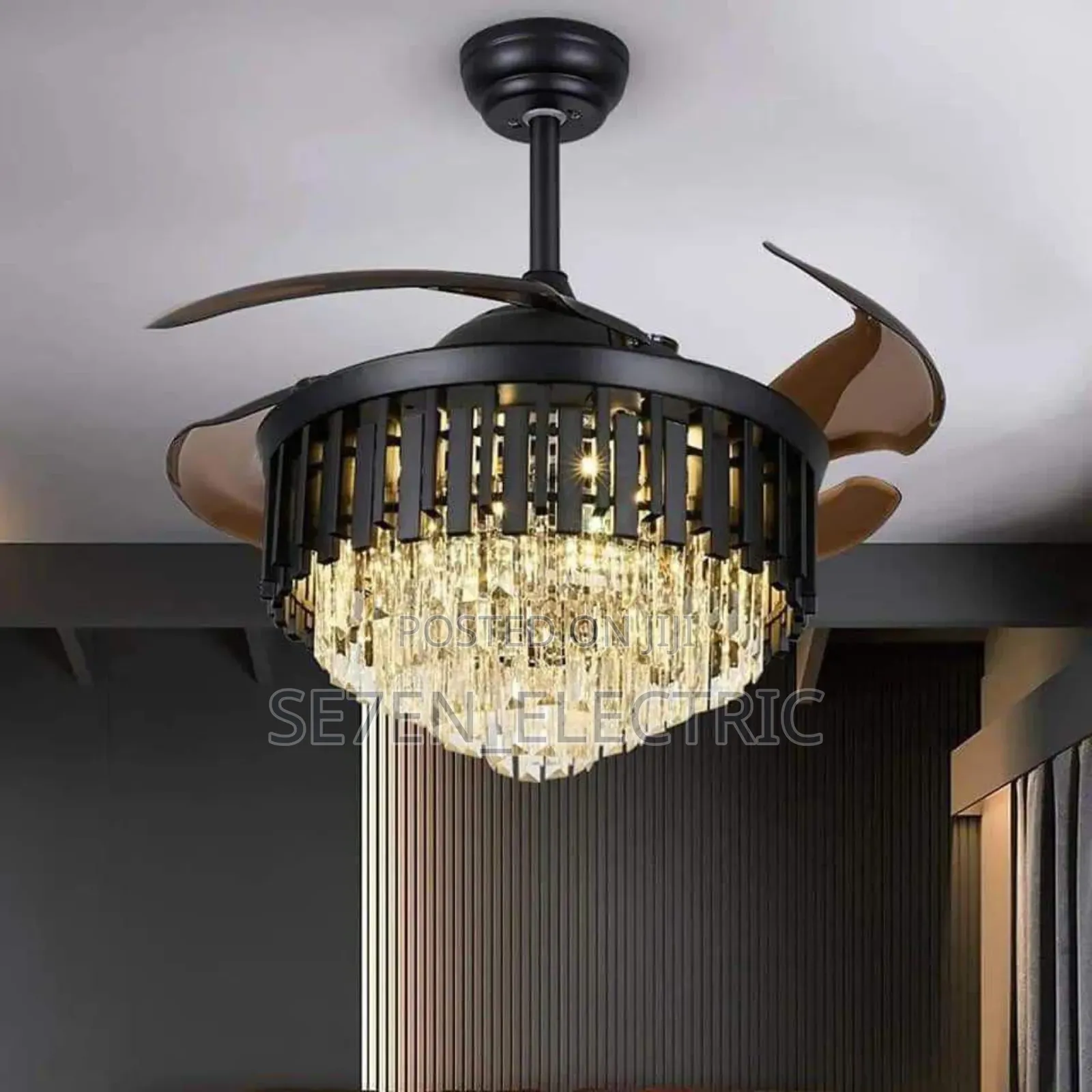 Fan Crystal Chandelier