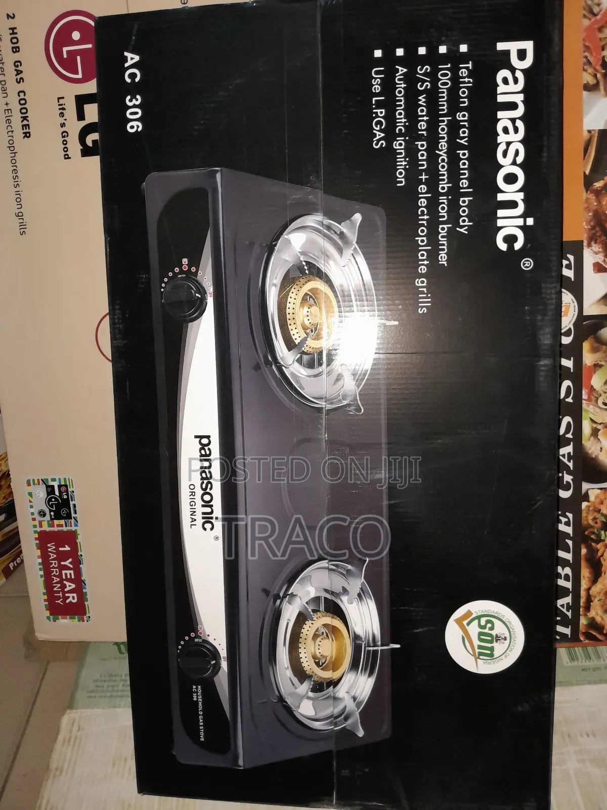 Panasonic Double Burner Stainless Gas Cooker