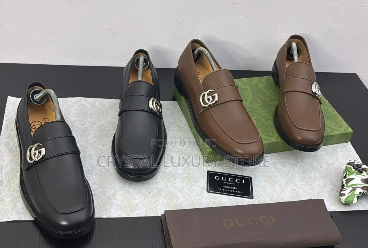 Gucci Quality Luxury Men Genuine Leather Smart Loafers