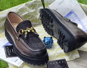 Gucci Logo-Patterned Loafers