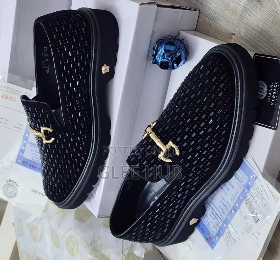 Versace Studded Loafers