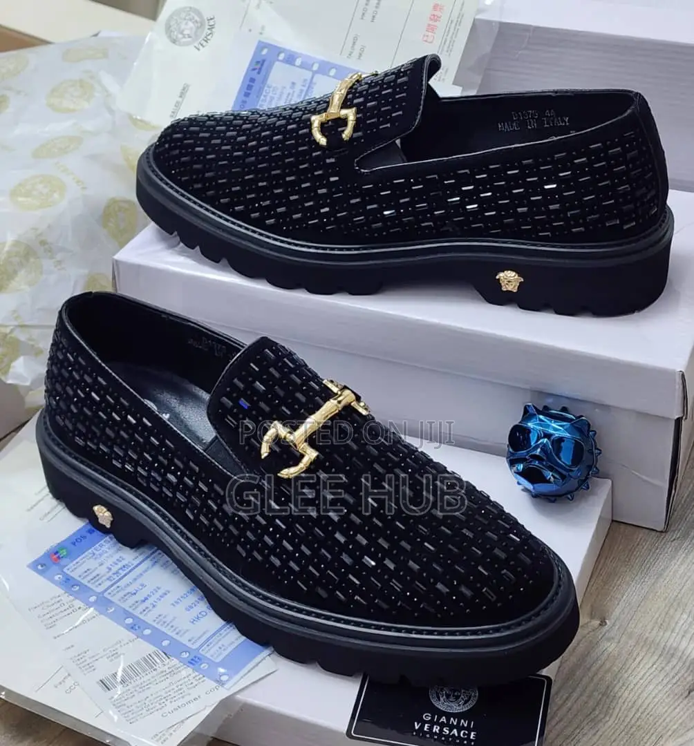 Versace Studded Loafers