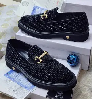 Versace Studded Loafers