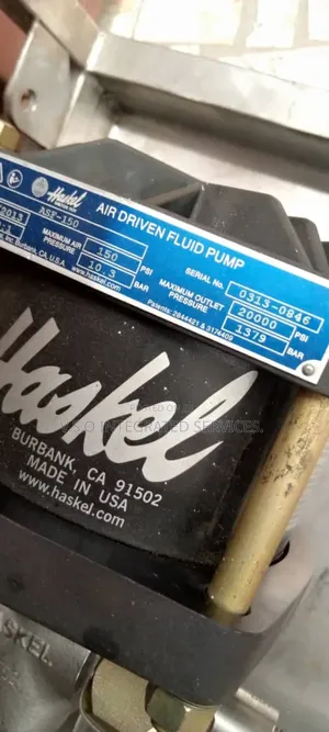 Asf-150 High Pressure Haskel Pump - V.S.O Integrated Services. Price: ₦ ...