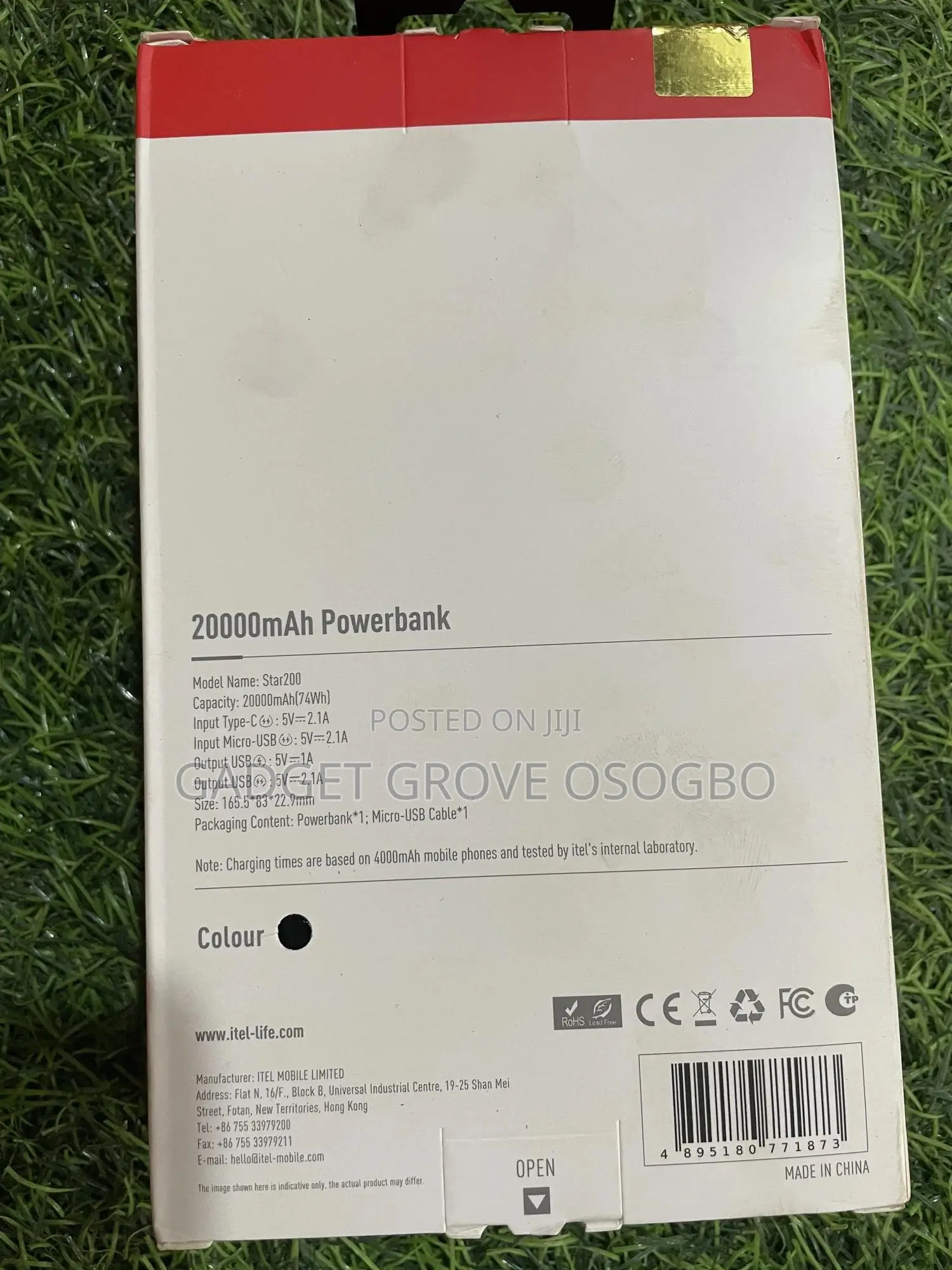 Itel 20000mah Power