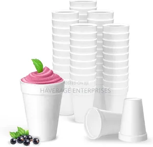 White 16oz Foam Cup Insulates Hot Cold Beverage 500pces