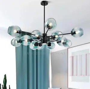 Modern Lustre Ball Glass Chandeliers Living Room Light