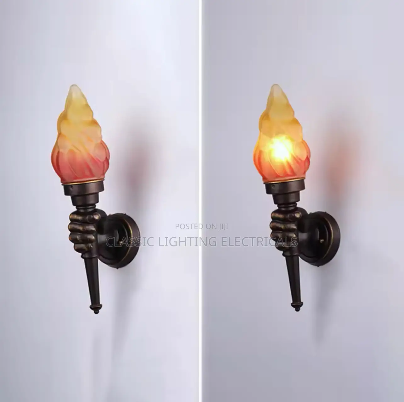 Industrial Simple Wall Lamps Modern Creative Torch Hand