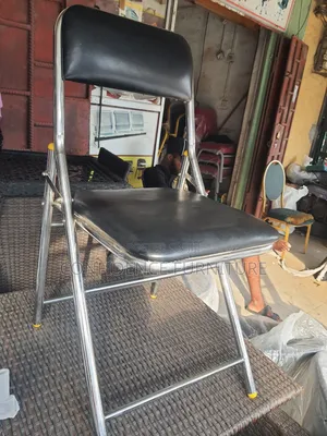High Quality Stainless Foldable Chair With Leather.