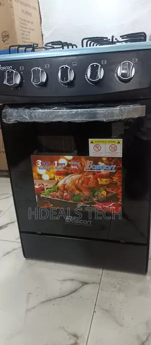 Modern- Boscon Gas Cooker 3burner+1 Hot Plate Bos-Gss500