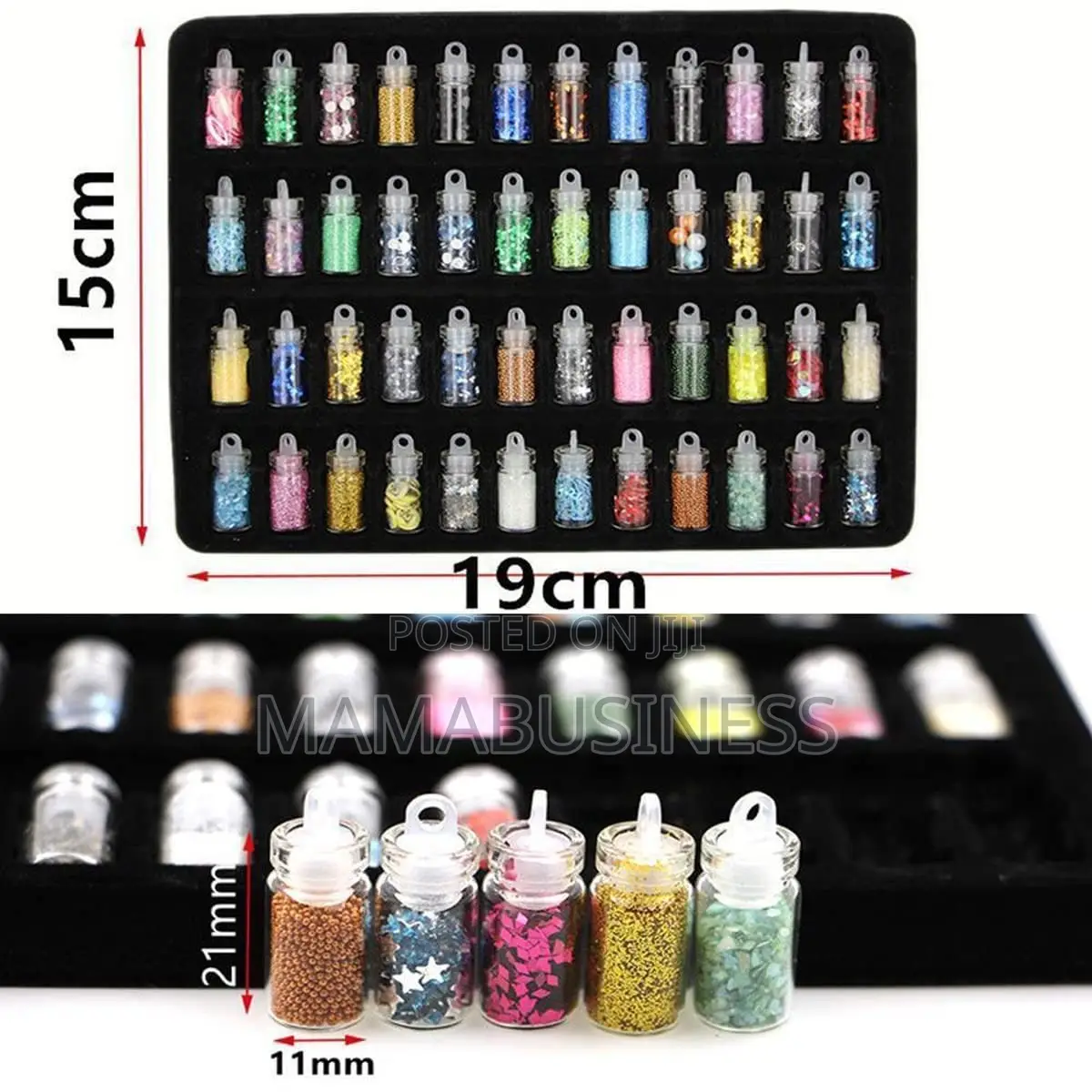 48pc Rhinestone Nail Glitter