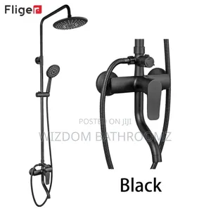 Black Shower Set