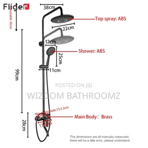 Black Shower Set