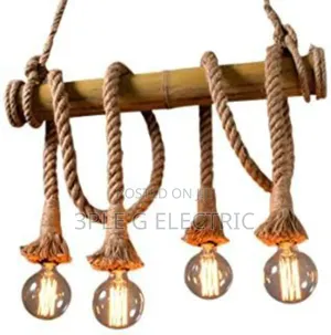 By 4 Lampholders Bamboo Lamp