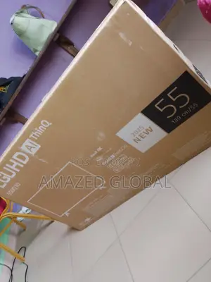 New in LG 55" Full Uhd LED TV With Wall Hanger(55uq70)